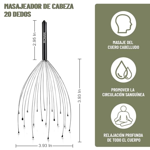 RONAN. Masajeador cabeza - masajes relajacion - masaje relajante .- realajacion - head massager - cepillo masajes relajante - massage -cervical electrico