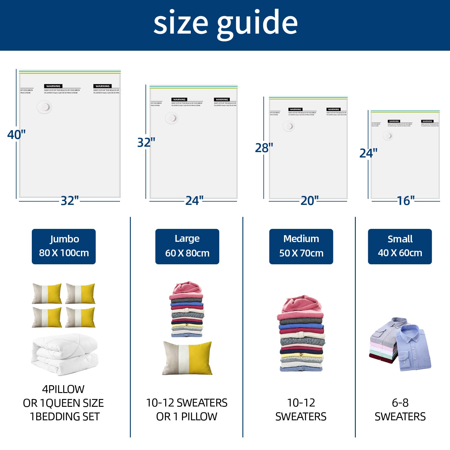 Bolsa vacio ropa 20pcs - Image 2